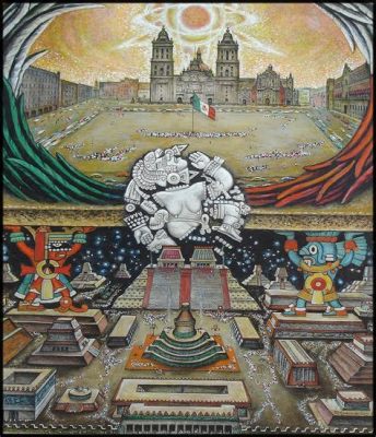 La Gran Tenochtitlan En Magisk Surrealistisk Vision av Urbanskt Liv!